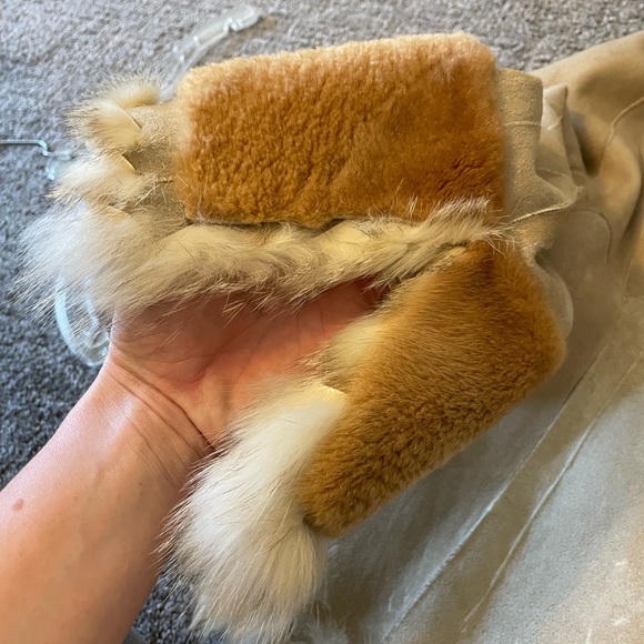 Caramel and beige with suede Jacket - Picture 6 of 10